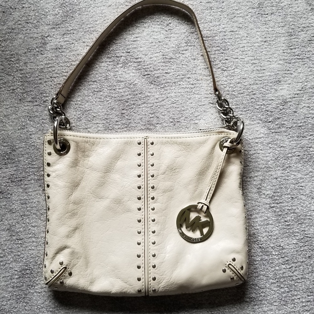 Michael Kors Bone Studded Leather Bag